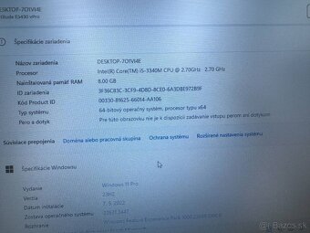 Notebook 14" DELL.Intel i5-3340M 2x2,70GHz.8gb ram.256gbSSD - 4