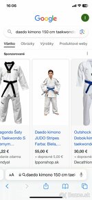 Taekwondo Kimono Daedo 150 cm - 4