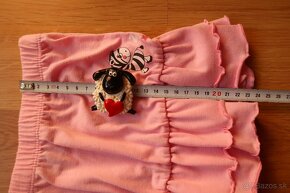 Dievčenská sukňa ružová so zebrou - sedí na 92/98 - 4