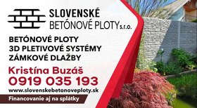 Betónové ploty skladom Lučenec- Veľký Krtíš-Fiľakovo - 4