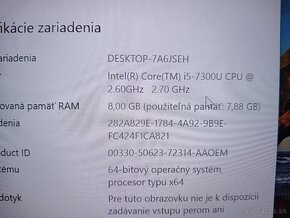 DELL Latitude 5480 , Intel core i5 , 8gb ram , bez baterky - 4