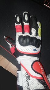 ALPINESTARS rukavice SP-2 V3 white / fluo red / black - 4