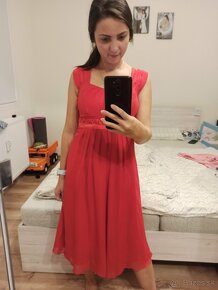 Červené šaty spoločenské - 4