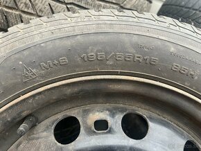 Pneu Sava 195/55 R15 + disky 5x100 R15 - 4