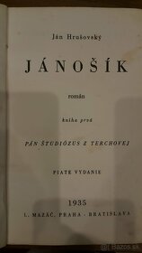 Kniha Jánošík - starožitné zberateľské vydanie 1934 a 1935 - 4