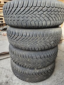 Plechové disky 4x108 + zimné pneu 185/65r15 - 4