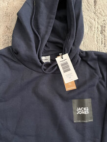 Pánska mikina JACK & JONES námornícka modrá - 4