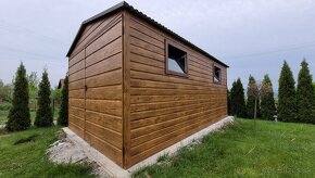 Moderná garáž 3x5m imitácia dreva + Doprava a montáž - 4