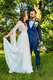 Ľahučké boho svadobné šaty - 4