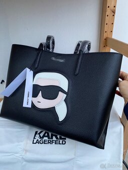 Kožená shopper bag kabelka Karl Lagerfeld Ikonik 2 - 4