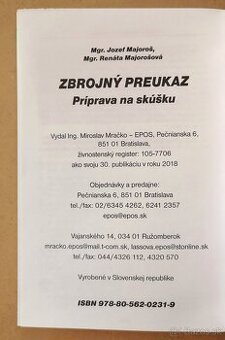 ZBROJNÝ PREUKAZ - Príprava na skúšku - 4