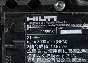 Hilti Nuron SR 4-22 jednoručná chvostová píla - 4