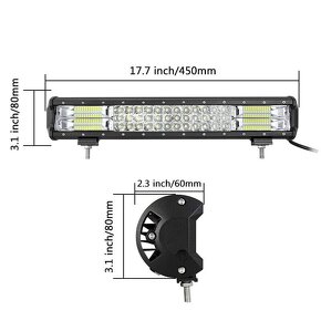 LED SET 252W rampa, SPZ držiak, inštalačné káble - 4