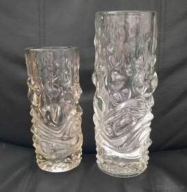 Retro sklenené vázy 1 - 4