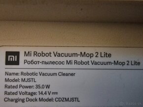 Predám robotický vysávač xiaomi Mi Robot Vacuum Mop 2 Lite - 4