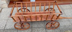 Starý drevený vozík - rebriňak - 4