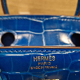 Nová kabelka Hermes BIRKIN ELECTRIC BLUE CROCO - 4