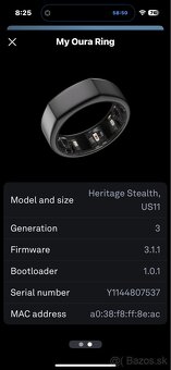 Oura ring gen. 3 size 11 - 4