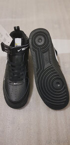 NIKE AIR FORCE 1 MID 07 BLACK WHITE - 4