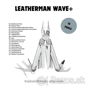 Leatherman Wave+ Multitool – Nový, Outdoor, Survival, EDC ná - 4