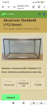 Akvárium 112l (70/40/40) - 4