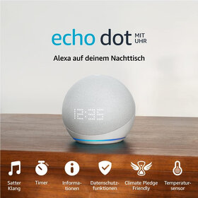 Amazon Alexa Echo dot 5. generacia aj s hodinami - 4