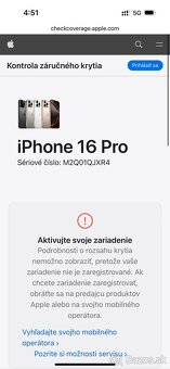 iPhone 16 Pro 256 gb White Titanium - nerozbalený, v záruke - 4