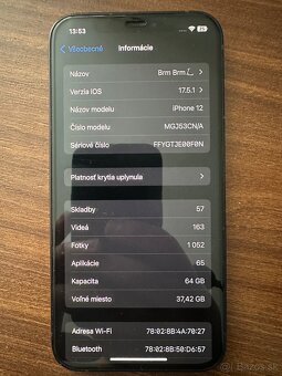 iPhone 12 64gb Top stav 90% - 4