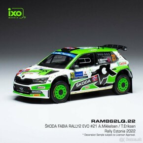 Modely Škoda Fabia Rally2 EVO 1:43 IXO - 4