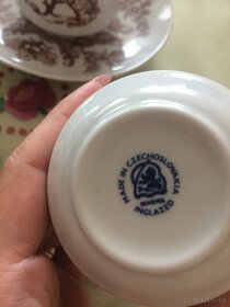 Sada šálok s podšálkou (6ks) Bohemia czechoslovakia porcelan - 4