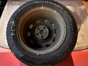 Predám 4x zimné pneu na diskoch 195/65 R15 5x100 - 4