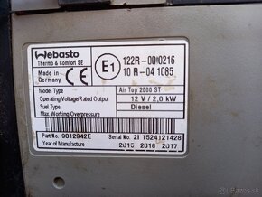 Teplovzdušné Webasto 12v - 4