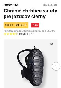 Predám jazdeckú prilbu a chránič chrbtice - 4