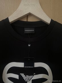 panske tricko EMPORIO ARMANI velkost XL cierne /ORIGINAL/ - 4