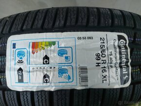 4ks NOVÉ 215/60R16 99H XL - zimné CONTINENTAL TS830P - 4