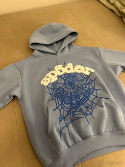 Sp5der Web Hoodie Sky Blue - 4