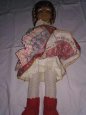 Krojovaná bábika v Hrušovskom kroji 60-ročná - 4