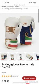 Boxerské rukavice Leone Italy 12oz - 4