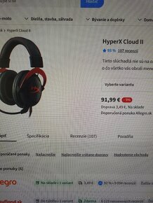 HyperX cloud II 7.1zvuk - 4