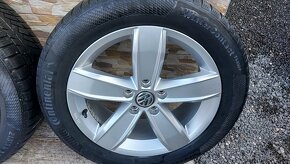 Predám originál disky VW Corvara 5x112 Continental215/55r17 - 4