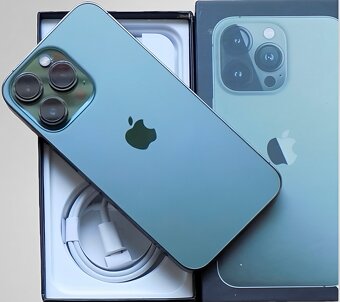 iPhone 13 Pro Alpine Green BATERIE 100% TOP - 4