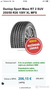 Letné 255/50r20 - 4