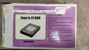 Snap In 25 RAID, adaptér pre 2.5" HDD - 4