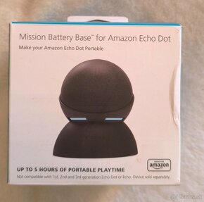 Predám Mission Battery Base" for Amazon Echo Dot - 4