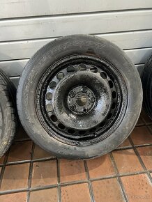 Plechové Disky R16 + letné pneu Dunlop - 4
