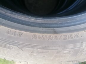 4ks letné pneumatiky BRIDGESTONE 235/50 R18 - 4