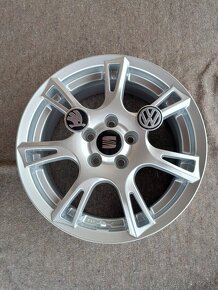 Alu disky R15 5x100 Et38 6J Škoda Seat Volkswagen - 4