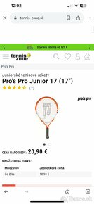 pro's pro junior 17 Detská tenisová raketa - 4