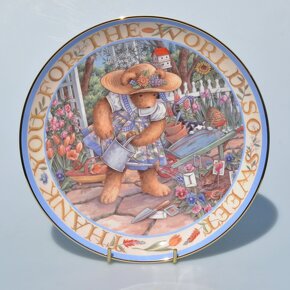 Royal Doulton - 6x Porcelánové taniere - Medvediky, Mackovia - 4