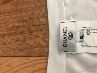 CHANEL originál white damske tricko L - 4